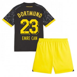 Borussia Dortmund Emre Can #23 Bortaställ Barn 2023-24 Kortärmad (+ Korta byxor)